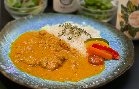 ほうき鶏のチキンカレー